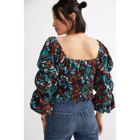 Anthropologie Porridge Tiered Poplin Blouse NEW Size Medium - Picture 3 of 10